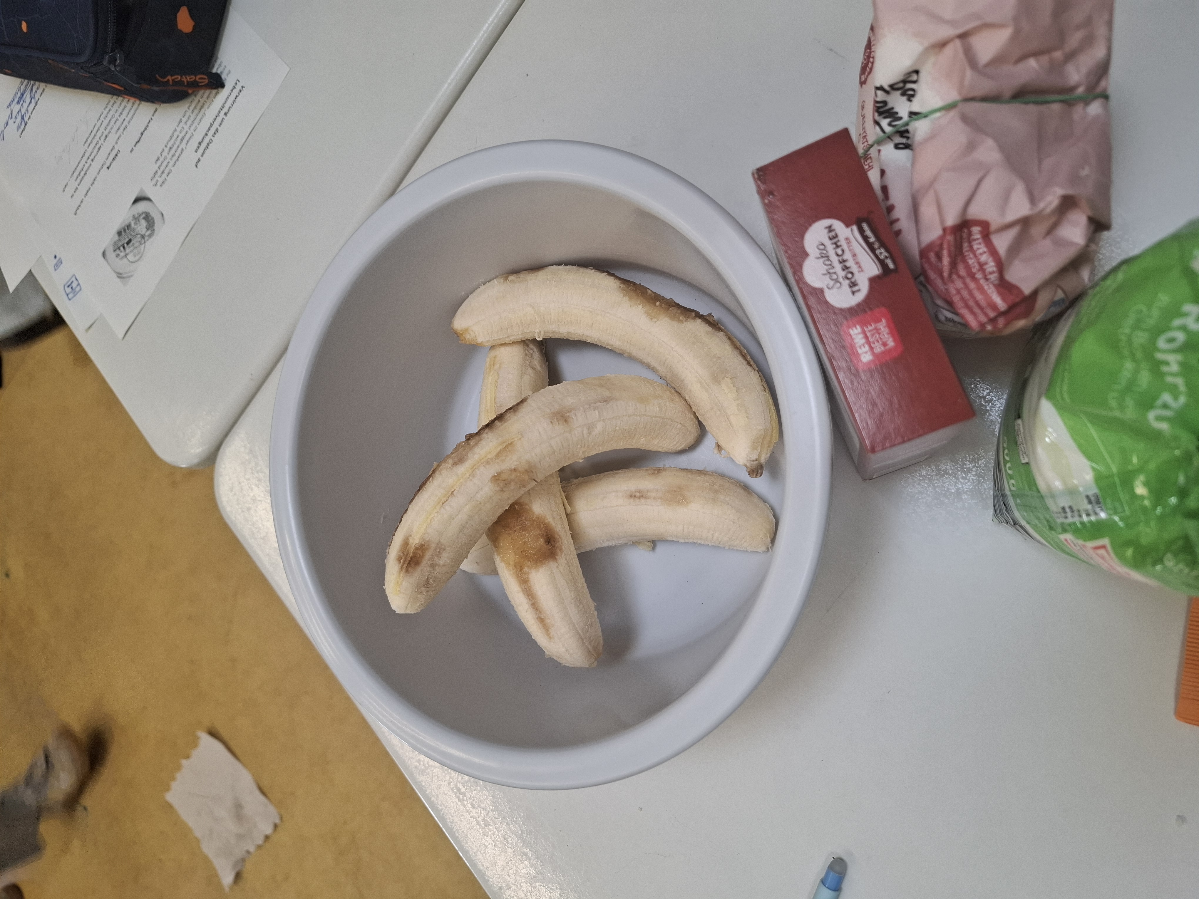 Zutaten für Schoko-Bananen-Brot